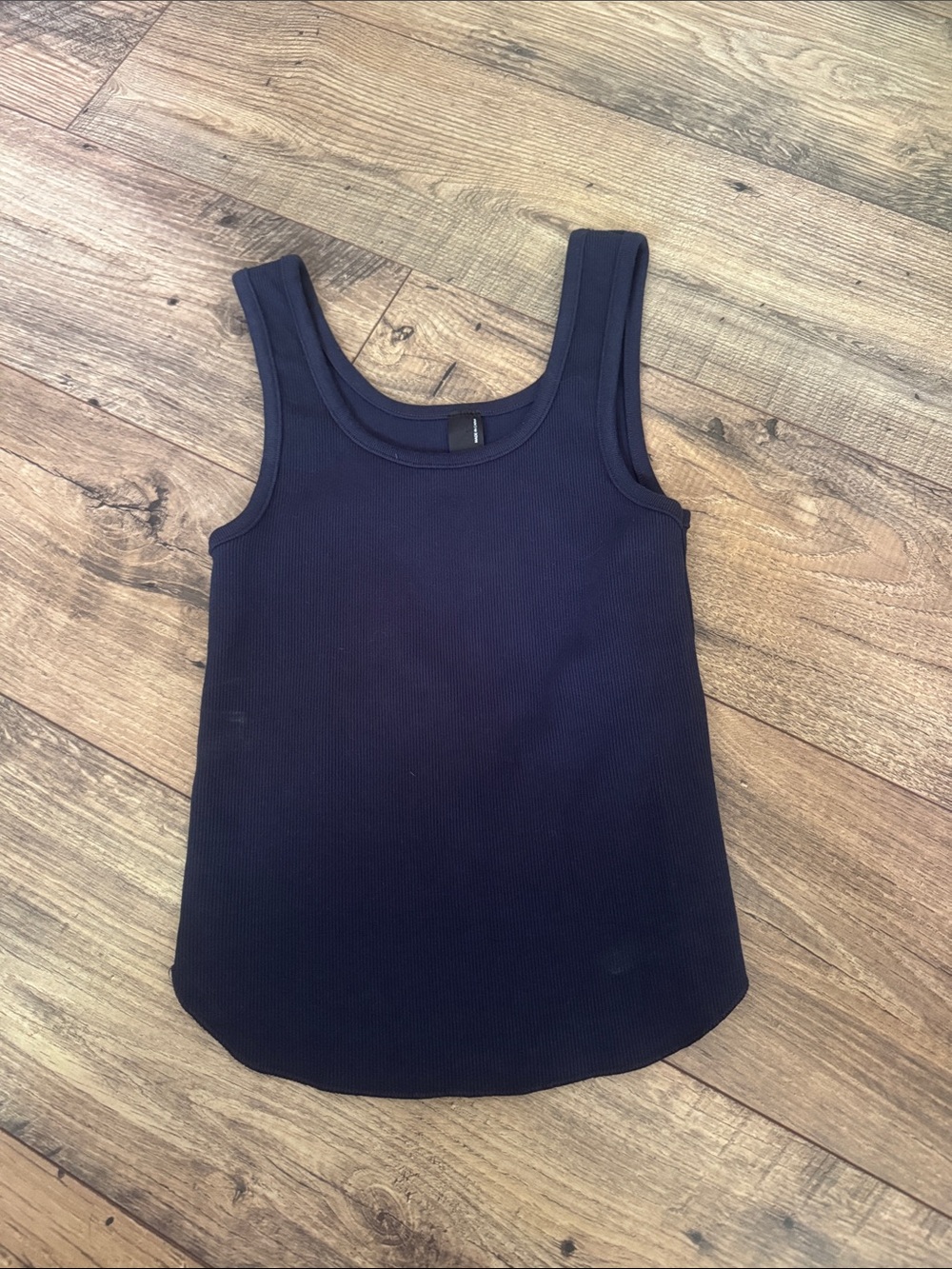 bobi Los Angeles blue ribbed tank top M